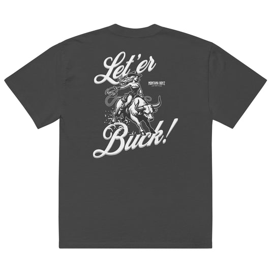 LET'ER BUCK - Oversized faded t-shirt