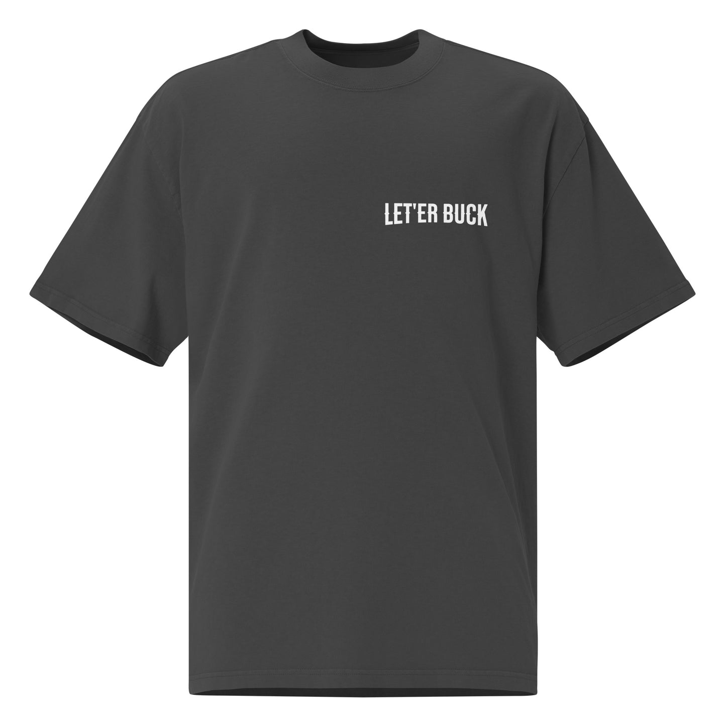 LET'ER BUCK - Oversized faded t-shirt